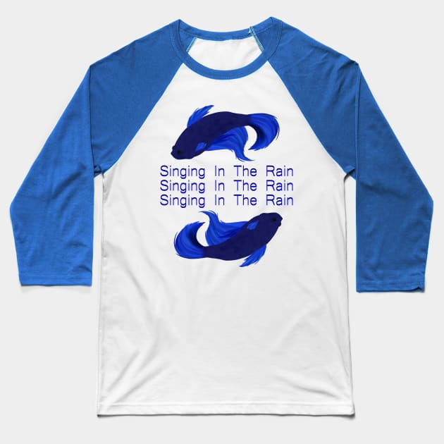 Singing In The Rain Baseball T-Shirt by ShinyBat